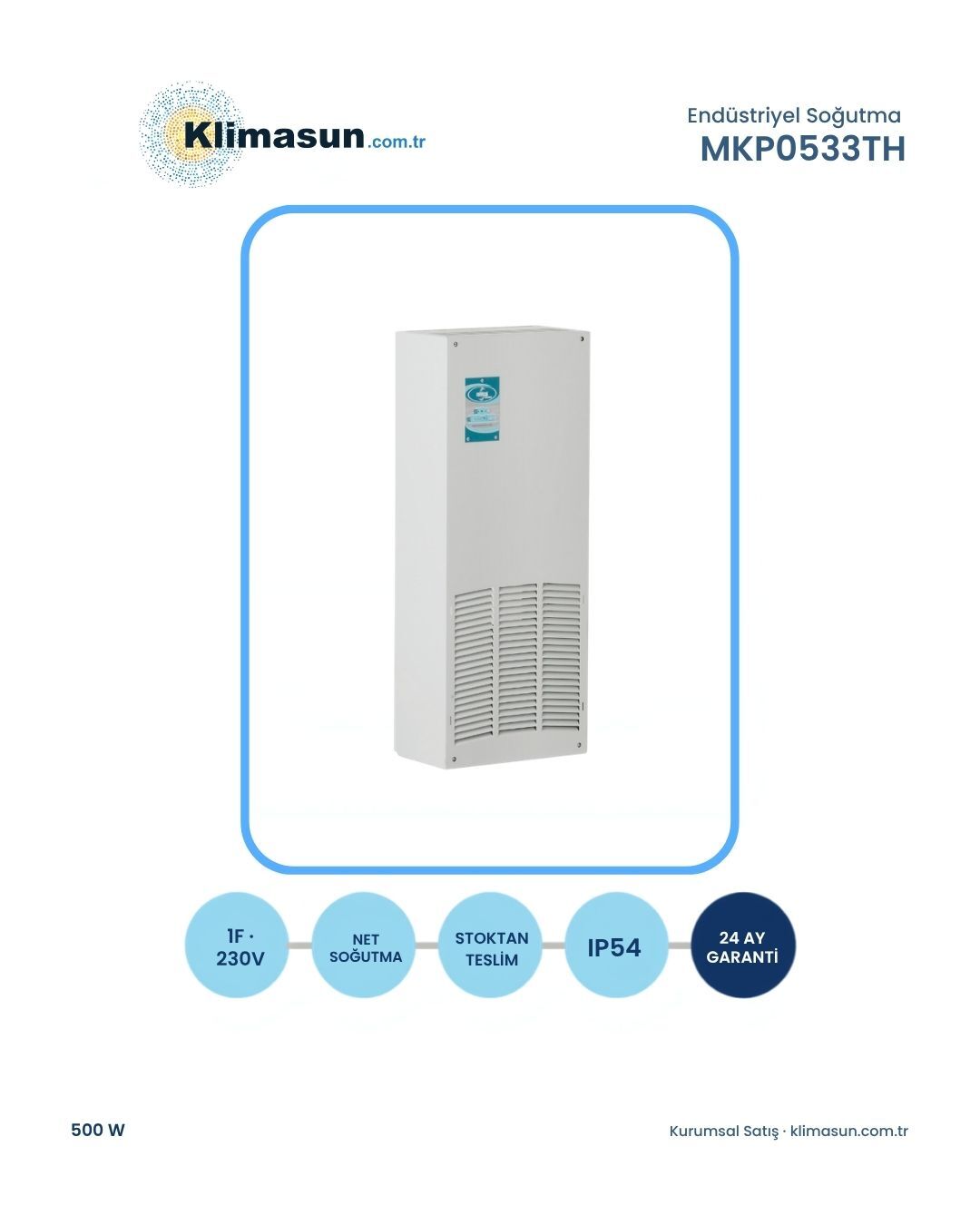 MKS Clima MKP0533TH Pano Tipi Klima 500 W (Panel Montaj)