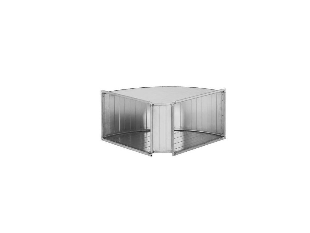Dikdörtgen Hava Kanalı 90°Dirsek 1000x1000 mm