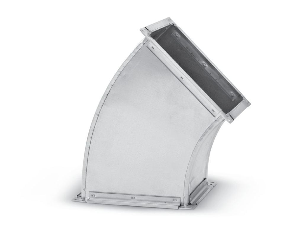 Dikdörtgen Hava Kanalı 45°Dirsek 1000x1000 mm