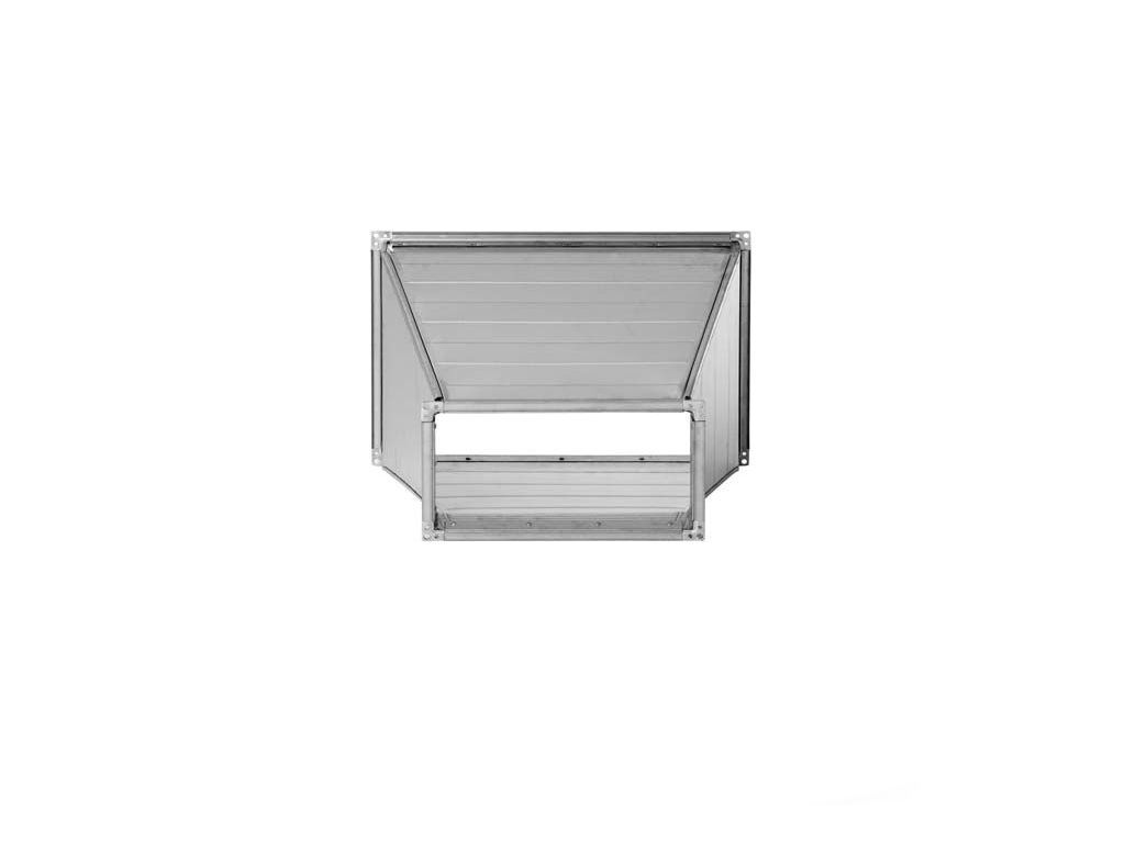Dikdörtgen Hava Kanalı Redüksiyon 1000x1000 mm