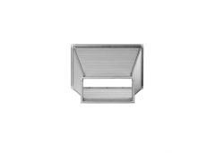 Dikdörtgen Hava Kanalı Redüksiyon 1000x1000 mm
